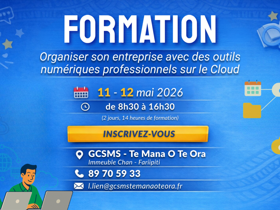 Formation Organiser son entreprise avec les outils numérique sur le Cloud